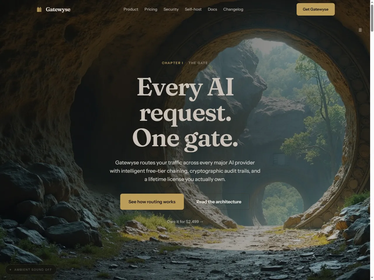 Gatewyse, the provider-agnostic AI gateway, routing dashboard
